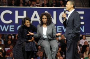 Oprah Winfrey Joins Obama On Campaign Trail