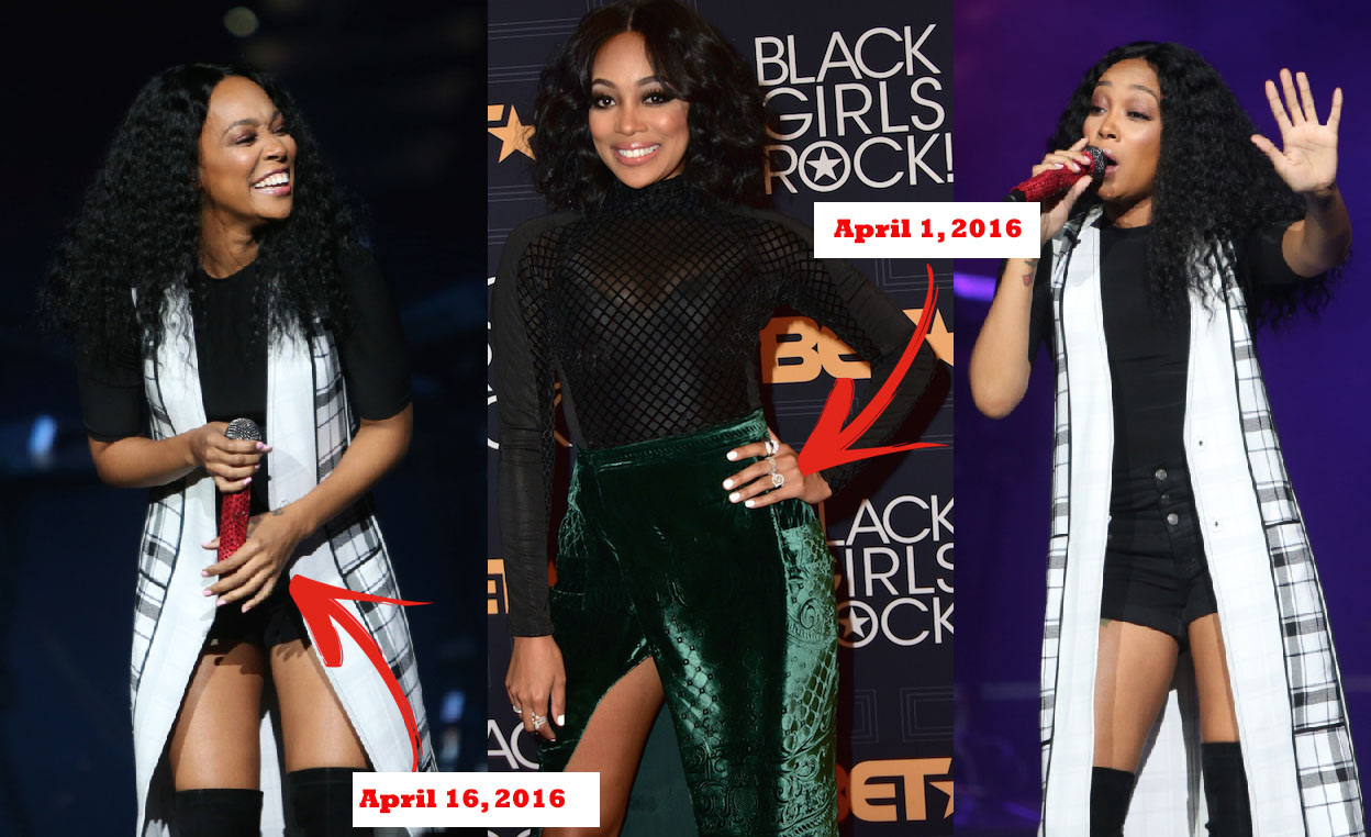 Monica Brown Not Wearing Her Wedding Ring This Weekend