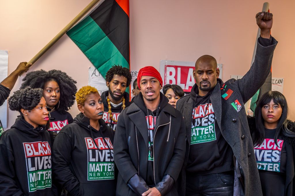 Nick Cannon joined Hawk Newsome from Black Lives Matter in...