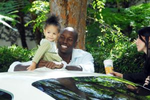 TYRESE GIBSON AND DAUGHTER IN LA