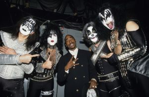2Pac & Kiss At The 38th Annual GRAMMY Awards - Press Room
