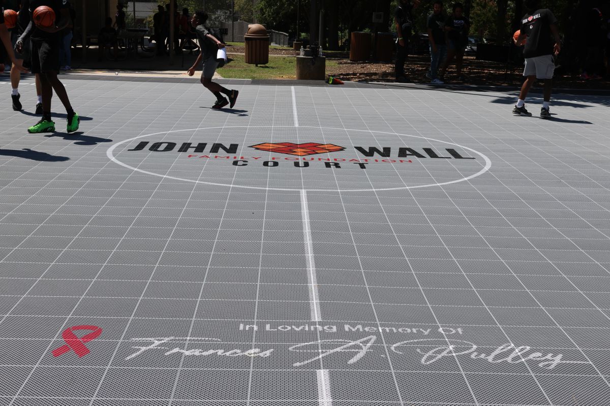 John Wall Family Foundation Court Dedication