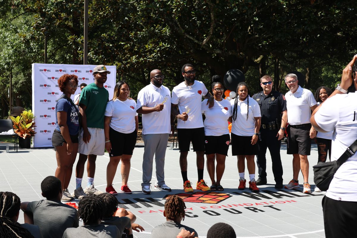 John Wall Family Foundation Court Dedication