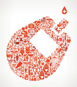 Blood Test Healthcare and Medicine Seamless Icon Pattern